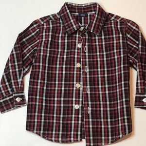 Boy 18 month plaid button-down dress shirt